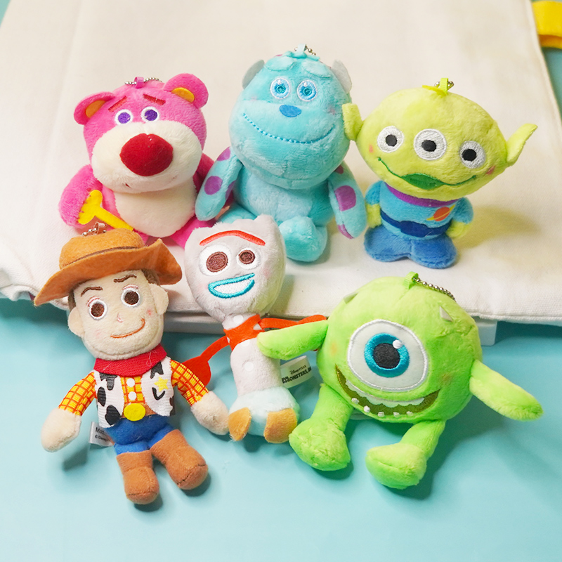 玩具总动员挂件三眼大眼仔车钥匙挂饰草莓粉熊胡迪巴斯光年钥匙扣