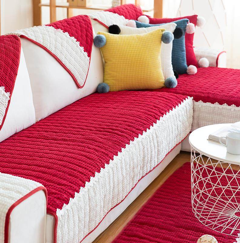 北欧沙发垫布艺四季通用实木喜庆新年红色主题皮沙发套巾罩坐垫子在类目 居家布艺, 坐垫/椅垫/沙发垫, 沙发垫中 - 来自Buy2taobao.com提供专业的淘宝代购服务