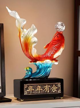 年年有余如鱼得水酒柜家居装饰品