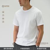 长袖 TRIPLE纯色圆领短袖 男夏60s匹马棉双面丝光棉t纯棉纯色T短袖