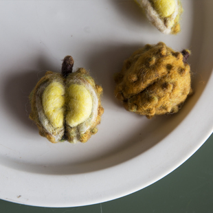 【YOU&ME】AFTERFLY原创手工可爱萌软水果榴莲羊毛毡胸针 冰箱贴