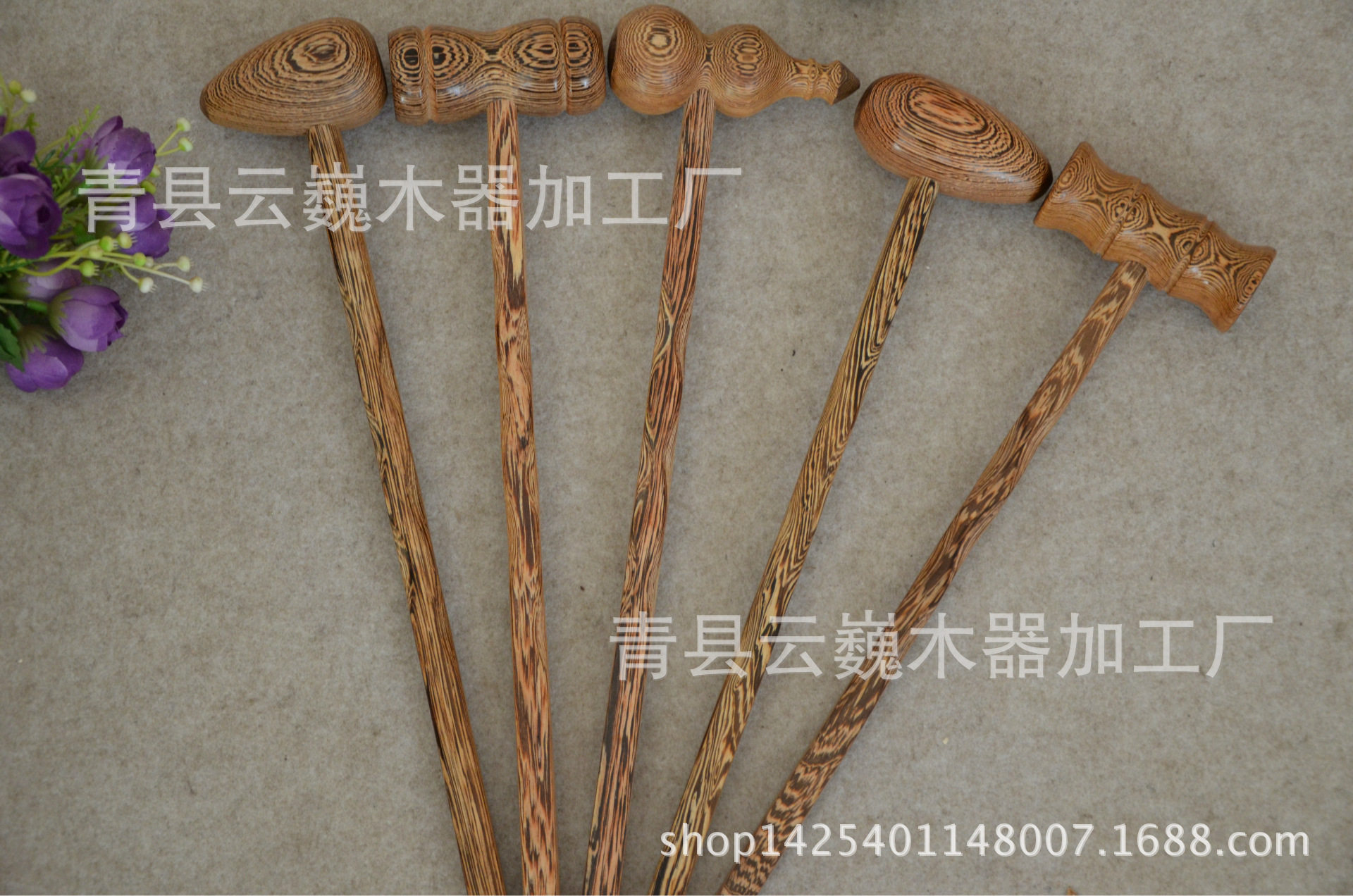 鸡翅木健身锤敲背葫芦木质鸭蛋按捶敲打锤厂家大量