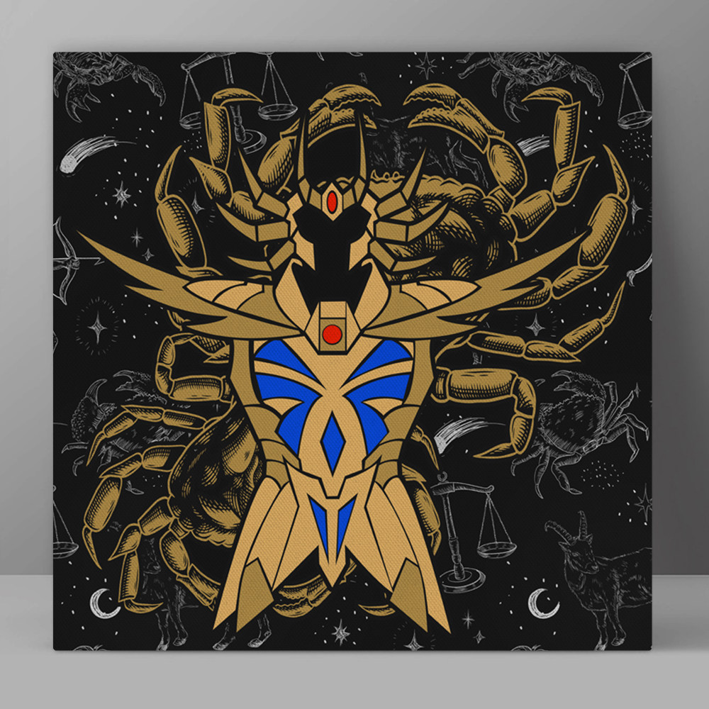 巨蟹座cancer装饰画黄金圣徒gold saint怀旧80后回忆动漫漫画挂画