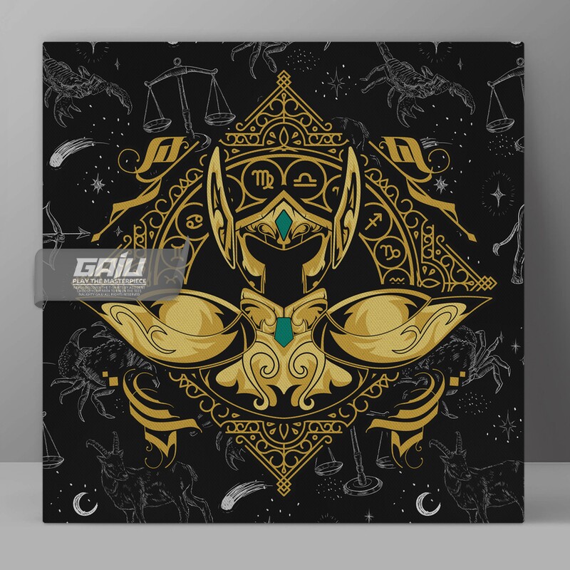 水瓶座黄金圣衣装饰画宝瓶座Acuario Gold Cloth圣斗士动漫挂画