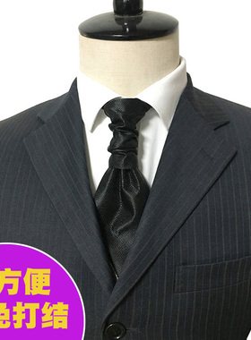 原创懒人免打结复古领结8cm领带