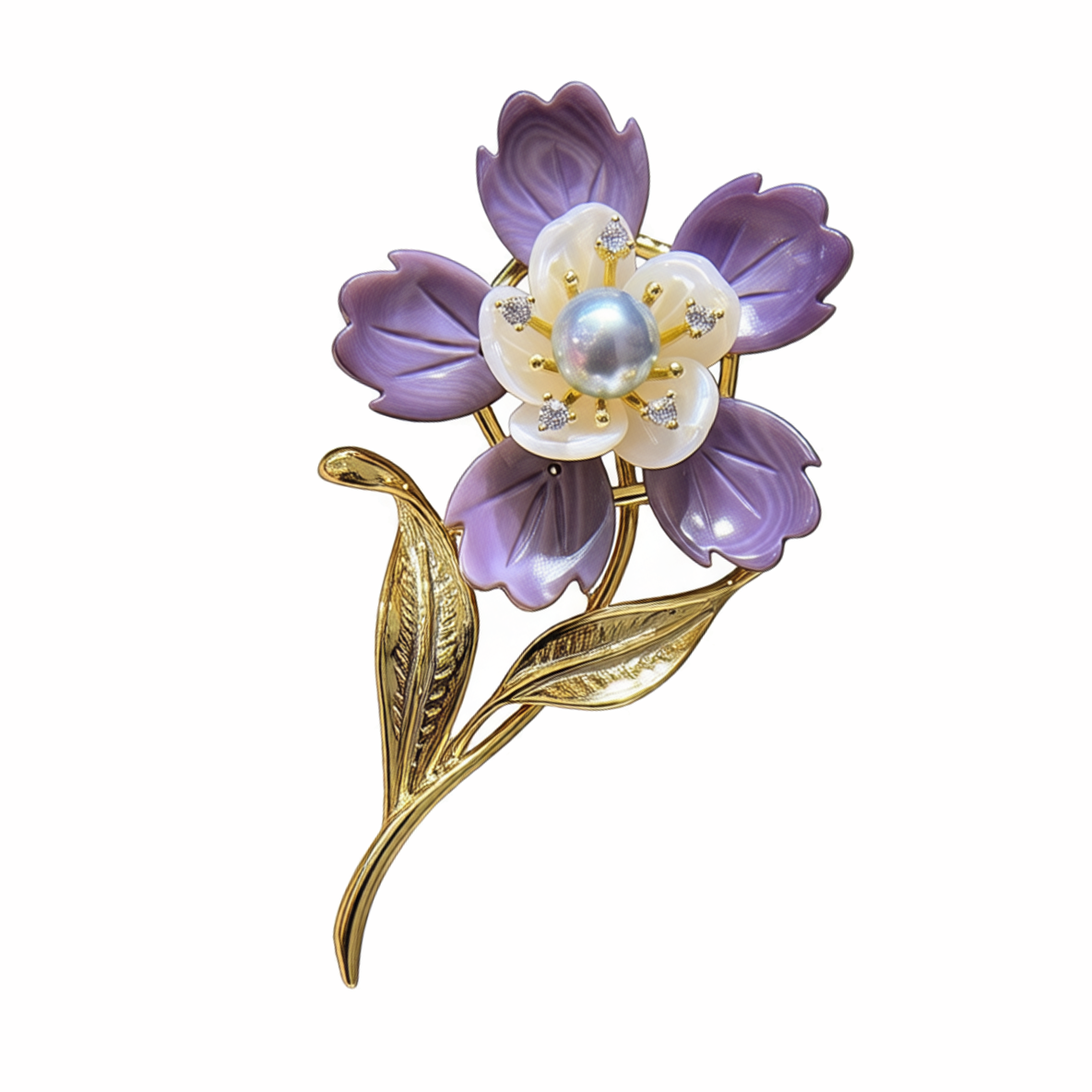 九紫离火紫螺胸针海水天然珍珠圆形真多麻灰色高端礼物送礼盒手袋,珠宝/钻石/翡翠,胸饰,淘宝优惠券,粉丝福利购,淘宝优惠卷