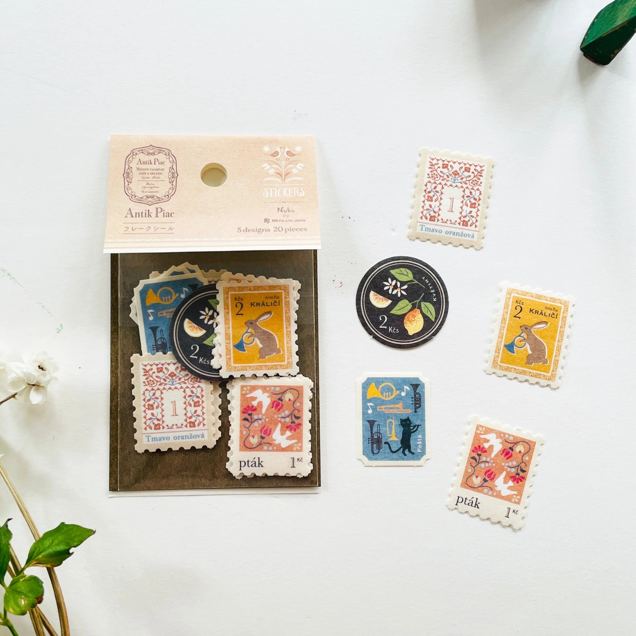 日本NB社复古贴纸邮票花卉森林小动物小图案手账贴纸高颜值封口贴,文具电教/文化用品/商务用品,贴纸/立体贴纸,淘宝优惠券,粉丝福利购,淘宝优惠卷