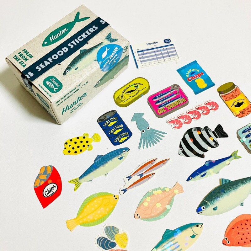 日本greetinglife新品创意盒装贴纸手账帖纸手机闪光小图案装饰