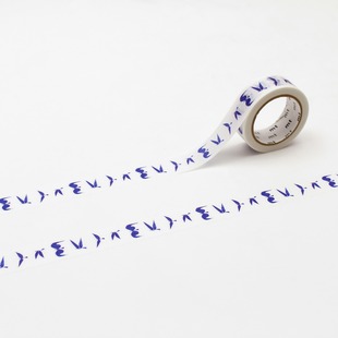 日本mt和纸胶带基础拼贴手账装饰手工素材薄卷15mm蓝鸟田村美纪