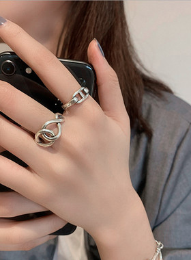 东大门韩国双层个性小众风戒子