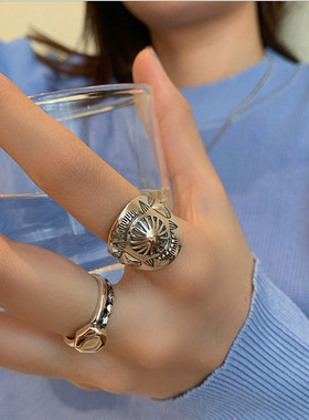 欧美设计感复古夸张女夸张戒指