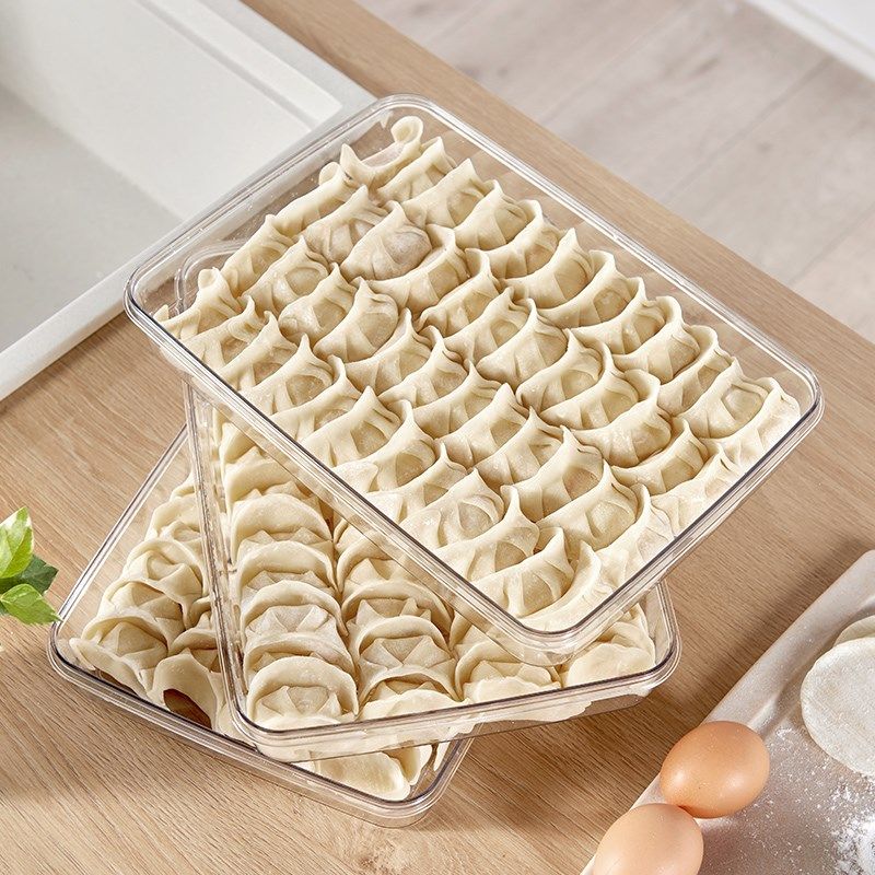 不二宅品饺子盒食品级专用家用水饺混沌鸡蛋保鲜冰箱冷冻盒收纳盒