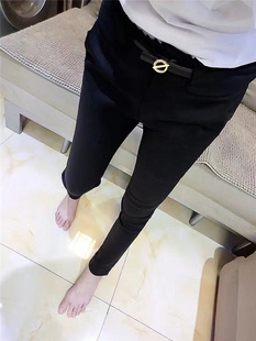 欧洲站2024新款韩版修身显瘦时装裤时尚百搭小脚铅笔裤西装裤大码