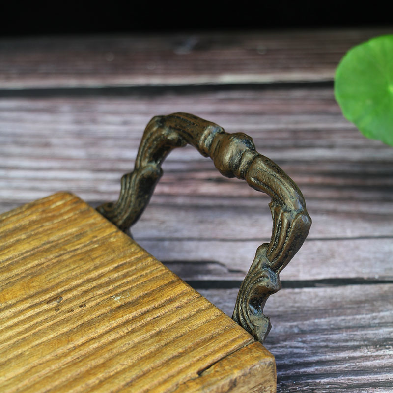 欧式复古花纹铁艺拉手