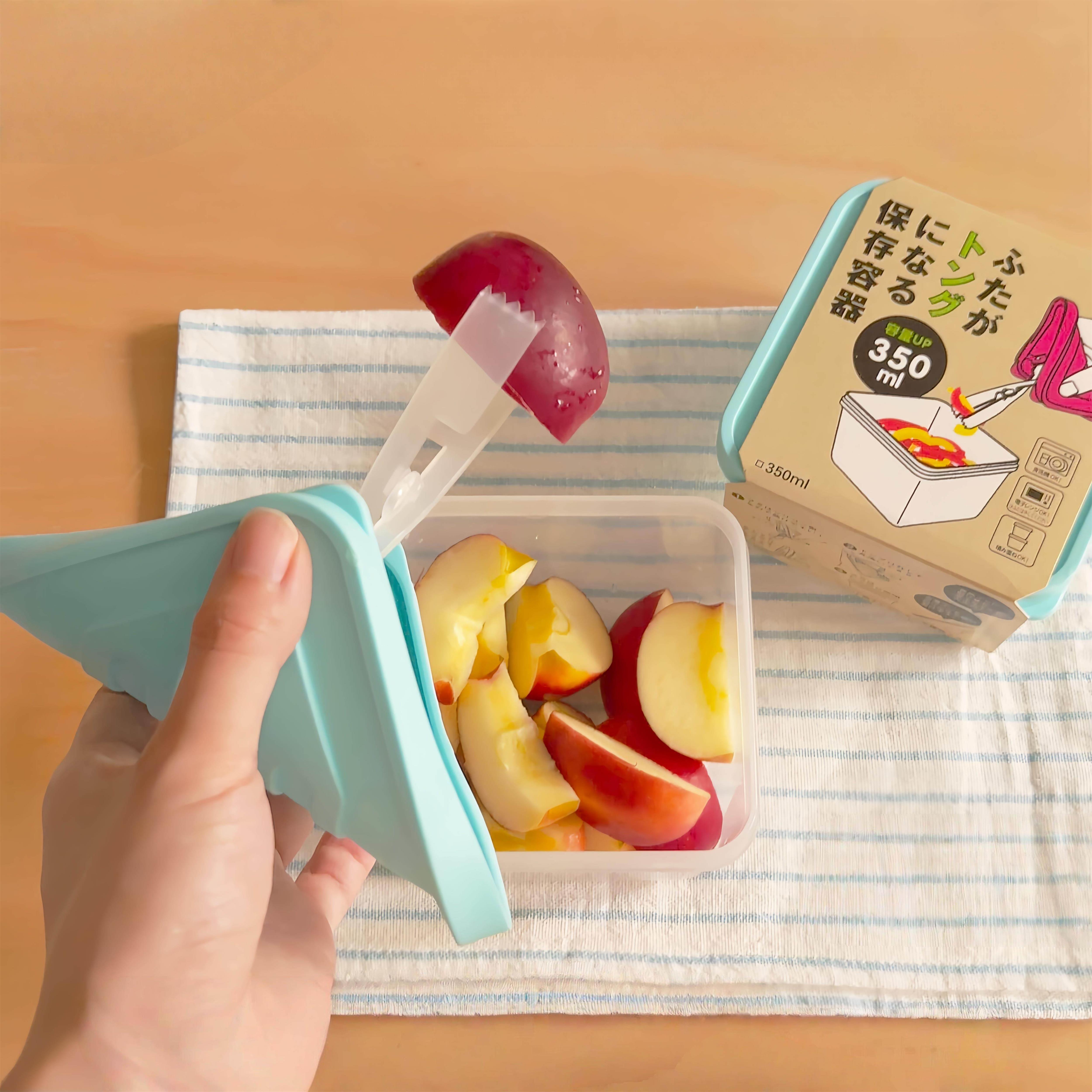 日式带夹子水果保鲜盒食品冰箱专用食物收纳盒可微波葱花姜蒜