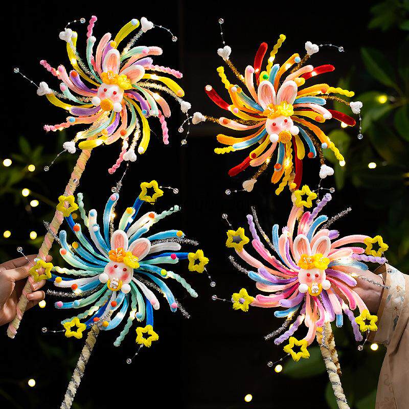 马年旋转风车灯笼新年发光小灯笼手工diy材料年儿童手提花灯,节庆用品/礼品,灯笼材料包,淘宝优惠券,粉丝福利购,淘宝优惠卷