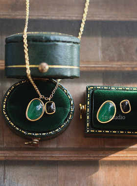 吊坠项链天然玛瑙ins小众退色