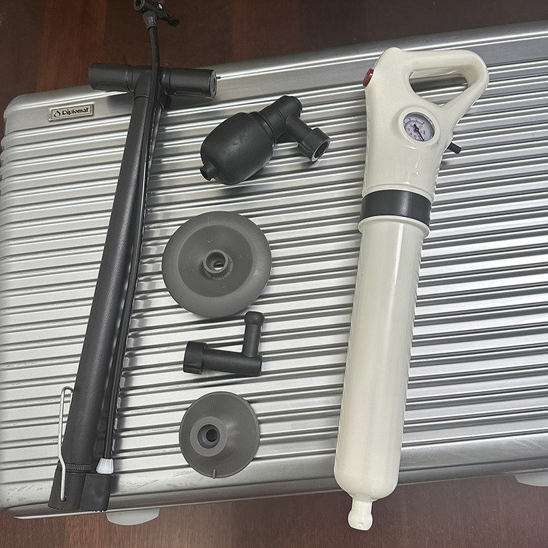 外贸牛货桶管道疏通器一炮通气压式厕所地漏下水道疏通器速通高压