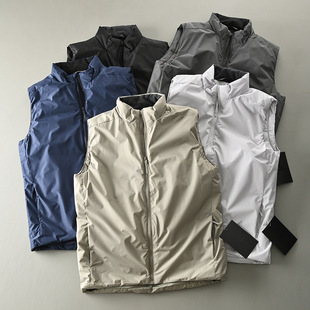 鸟家外贸尾单秋冬轻量化户外防风防水立领加厚保暖棉马甲背心外套