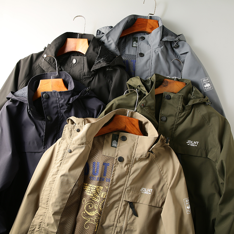 科技三防 防风防水 ODM公司货 外贸尾货户外登山休闲冲锋夹克外套