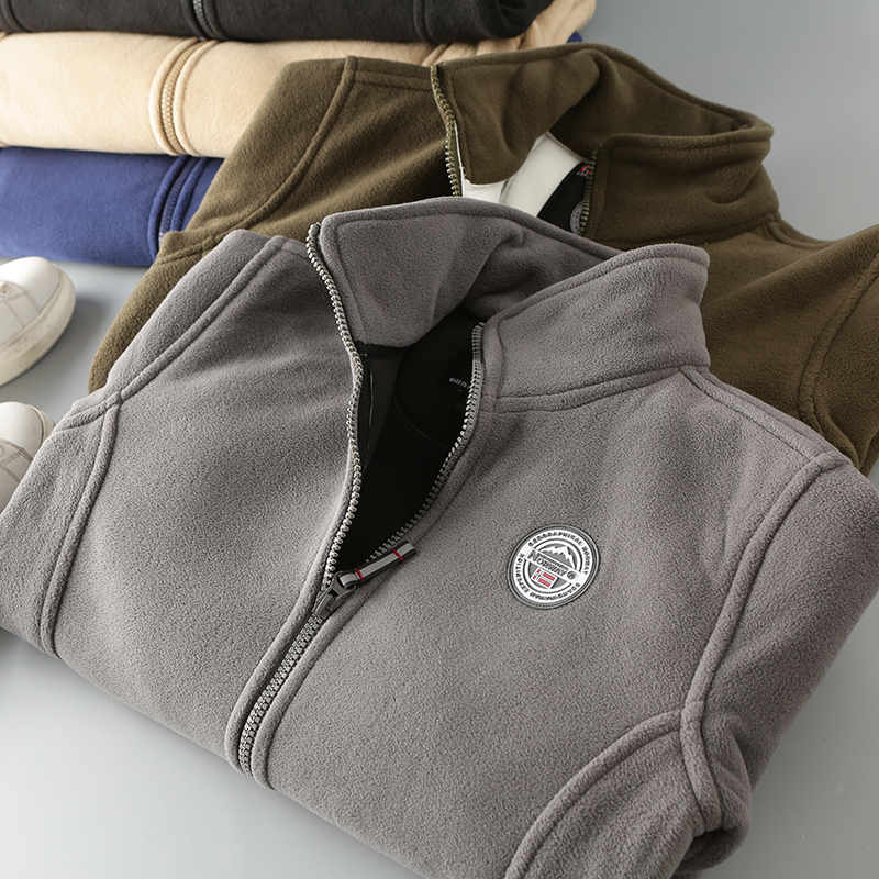 加厚保暖摇粒绒抓绒衣外套