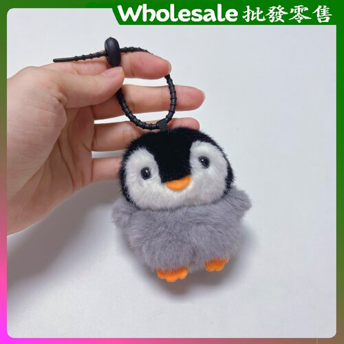 网红爆款可爱小企鹅钥匙扣毛绒公仔玩偶包包挂件儿童玩具包挂饰