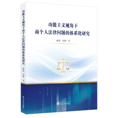 【新华正版】功能主义视角下商个人法律问题的体系化研究 张梁 武汉大学