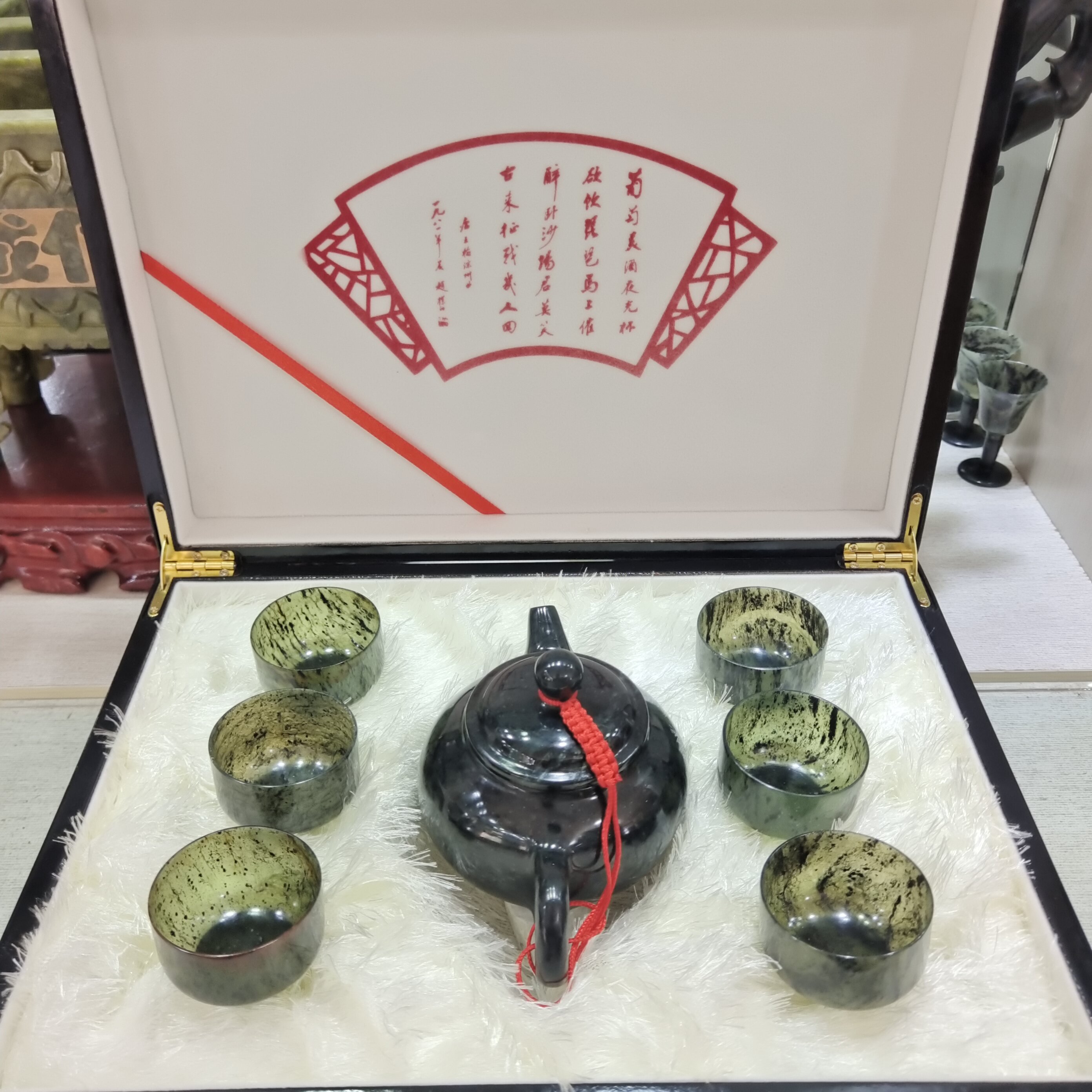 酒泉夜光杯茶壶养生保健敦煌嘉峪关伴手礼高档酒具茶具装甘肃特产