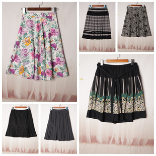 古着Vintage古着日系小清新高腰显瘦气质夏季 S269 半身裙