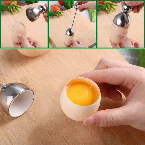 HILIFE Kitchen Gadgets Egg Tools Egg Knocker Opener Boiled