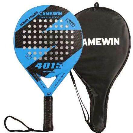 Padel Racket 3K/18K Carbon Fiber EVA Soft Teach Rubber Padel