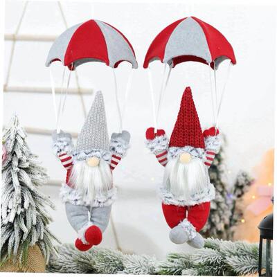 Christmas tree decoration Faceless skydiving old man pendant