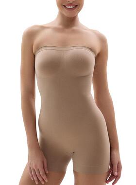 Strapless Shortie Bodysuit for Women Tummy Control Shapewear