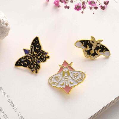 R pin insect personality tend cartoon moth dripping oil broo