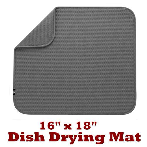Dish Drying Mat Kitchen Counter Mat Dish Drying Pad Utensils
