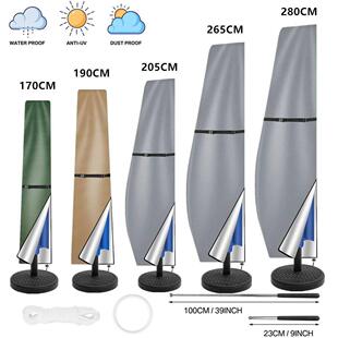 Patio Umbrella Cover Waterproof Outdoor Anti-UV Cantilever O