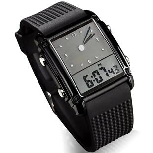 Men Electronic Watch LED Adjustable Strap Waterproof Night L