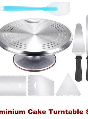 Aluminium Cake Turntable Set Baking Tools Cake Decorating