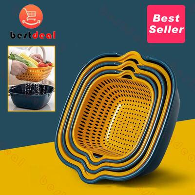 draining basket Colander Set of 3 Round Kitchen Strainer Set