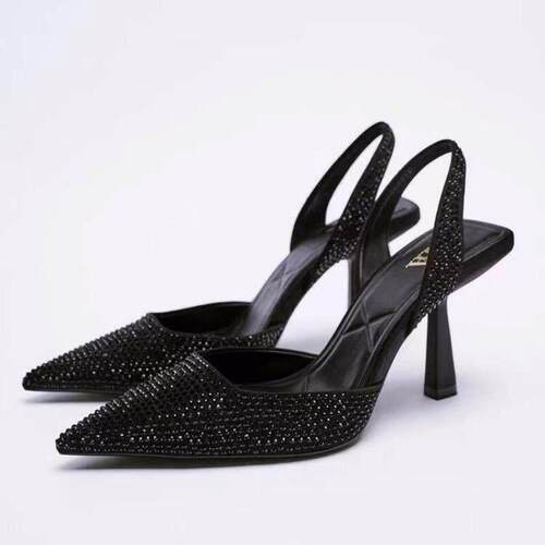 Women plus size 43 42 41 thick high heels shoes ladies pump