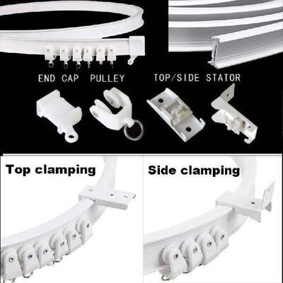 1/3/4/5/6M Flexible Ceiling Mounted Curtain Track Rail