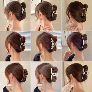 Color Claw Crab Sale Hair Barrette Solid Large 发夹Hot Clip