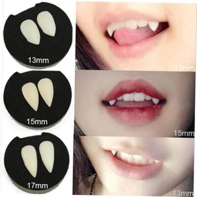 1 Pairs Vampire Teeth Fangs Dentures Props Halloween Costume