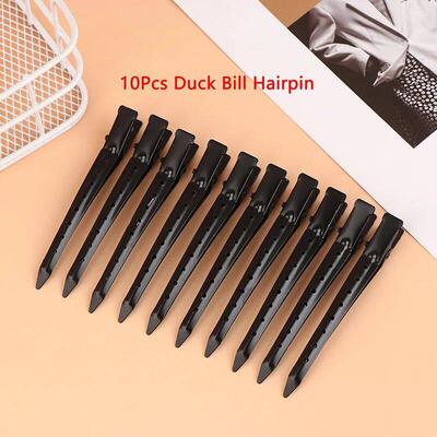 10Pcs Professional Salon Stainless Hair Clips Hair Styling T