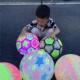 Ball Toys Novelty 22cm light Bouncy Led Inflatable Luminous