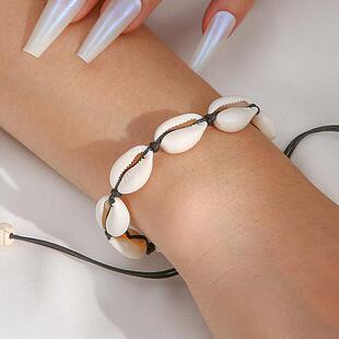 8 seashells with ethnic style seashell ankletsjl脚炼