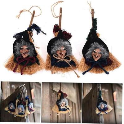 Halloween Ghost Festival Witch Figurine Hanging Doll DIY Dec