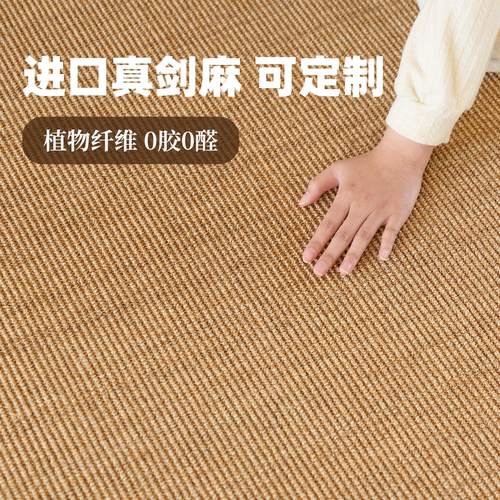 天然剑麻地毯客厅卧室草编北欧