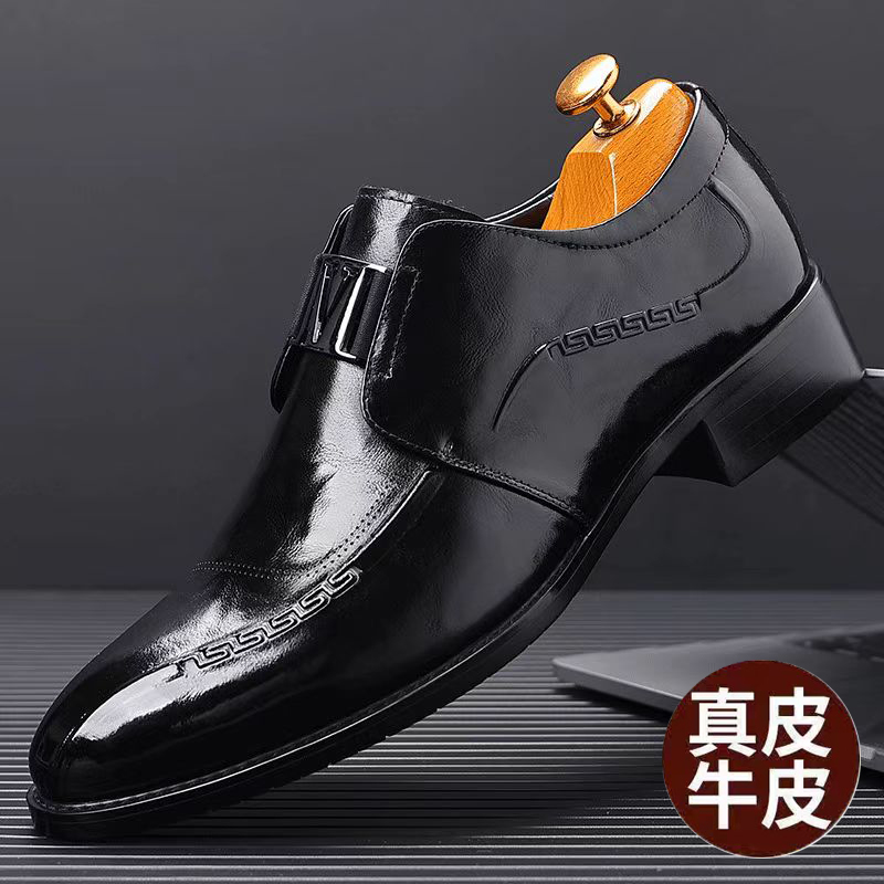 透气真皮商务正装男士皮鞋