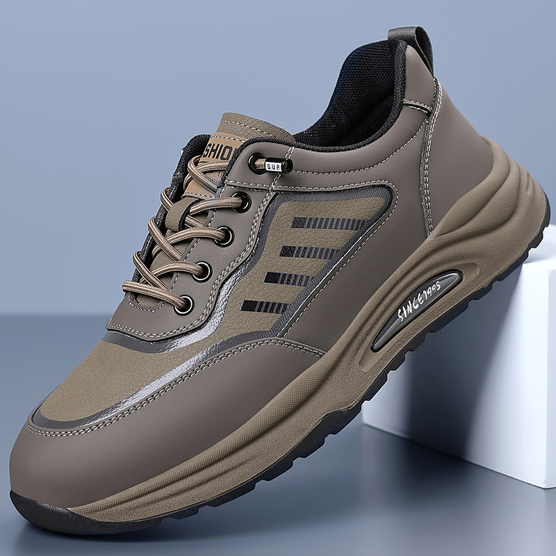 2025秋季新款真皮透气运动鞋防水